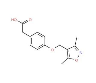 {4-[(3,5-dimethylisoxazol-4-yl)methoxy]phenyl}acetic acid - chemical structure image
