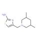 4-[(3,5-dimethylpiperidin-1-yl)methyl]-1,3-thiazol-2-amine - chemical structure image