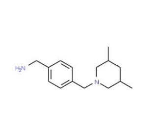 {4-[(3,5-dimethylpiperidin-1-yl)methyl]phenyl}methanamine - chemical structure image
