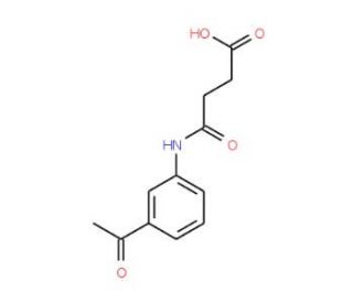 4-[(3-Acetylphenyl)amino]-4-oxobutanoic acid - chemical structure image