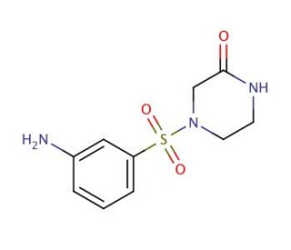 4-[(3-aminophenyl)sulfonyl]piperazin-2-one - chemical structure image