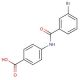 4-[(3-bromobenzene)amido]benzoic acid - chemical structure image
