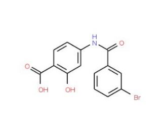 4-[(3-bromobenzoyl)amino]-2-hydroxybenzoic acid - chemical structure image