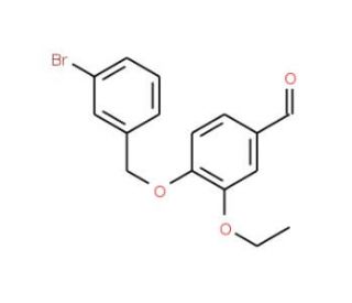 4-[(3-Bromobenzyl)oxy]-3-ethoxybenzaldehyde - chemical structure image