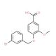 4-[(3-Bromobenzyl)oxy]-3-methoxybenzoic acid - chemical structure image
