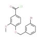 4-[(3-bromobenzyl)oxy]-3-methoxybenzoyl chloride - chemical structure image