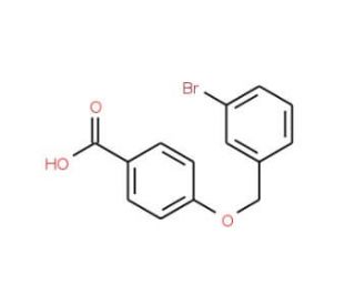 4-[(3-Bromobenzyl)oxy]benzoic acid - chemical structure image