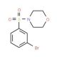 4-[(3-Bromophenyl)sulphonyl]morpholine (CAS 871269-13-5) - chemical structure image