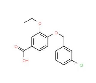 4-[(3-Chlorobenzyl)oxy]-3-ethoxybenzoic acid - chemical structure image