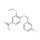 4-[(3-Chlorobenzyl)oxy]-3-ethoxybenzoic acid - chemical structure image