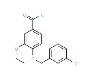 4-[(3-chlorobenzyl)oxy]-3-ethoxybenzoyl chloride - chemical structure image