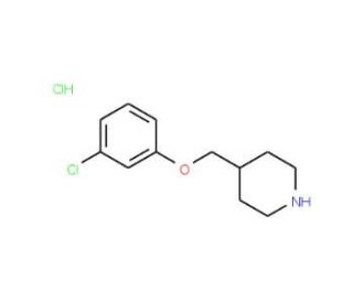 4-[(3-Chlorophenoxy)methyl]piperidine hydrochloride - chemical structure image