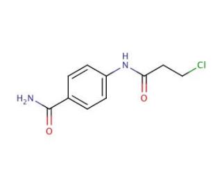 4-[(3-chloropropanoyl)amino]benzamide (CAS 573994-42-0) - chemical structure image