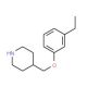 4-[(3-Ethylphenoxy)methyl]piperidine - chemical structure image