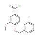 4-[(3-fluorobenzyl)oxy]-3-methoxybenzoyl chloride - chemical structure image