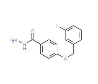 4-[(3-Fluorobenzyl)oxy]benzenecarbohydrazide (CAS 886361-23-5) - chemical structure image