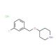 4-[(3-Fluorobenzyl)oxy]piperidine hydrochloride - chemical structure image