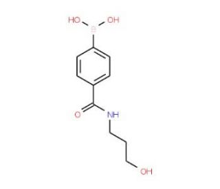 4-[(3-Hydroxypropyl)carbamoyl]benzeneboronic acid (CAS 913835-29-7) - chemical structure image