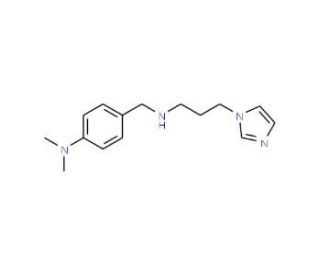 {4-[(3-Imidazol-1-yl-propylamino)-methyl]-phenyl}-dimethyl-amine - chemical structure image