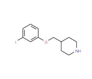 4-[(3-Iodophenoxy)methyl]piperidine - chemical structure image