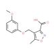 4-[(3-Methoxyphenoxy)methyl]-5-methylisoxazole-3-carboxylic acid - chemical structure image
