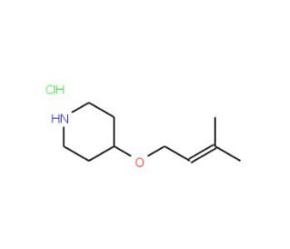 4-[(3-Methyl-2-butenyl)oxy]piperidinehydrochloride - chemical structure image
