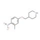 4-[(3-Methyl-4-nitrophenoxy)methyl]piperidine - chemical structure image