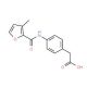 {4-[(3-Methyl-furan-2-carbonyl)-amino]-phenyl}-acetic acid (CAS 332129-63-2) - chemical structure image
