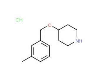 4-[(3-Methylbenzyl)oxy]piperidine hydrochloride - chemical structure image