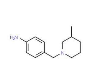 4-[(3-methylpiperidin-1-yl)methyl]aniline - chemical structure image