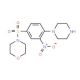 4-[(3-nitro-4-piperazin-1-ylphenyl)sulfonyl]morpholine - chemical structure image