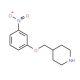 4-[(3-Nitrophenoxy)methyl]piperidine - chemical structure image