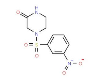 4-[(3-nitrophenyl)sulfonyl]piperazin-2-one - chemical structure image