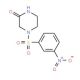 4-[(3-nitrophenyl)sulfonyl]piperazin-2-one - chemical structure image