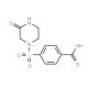 4-[(3-oxopiperazin-1-yl)sulfonyl]benzoic acid - chemical structure image