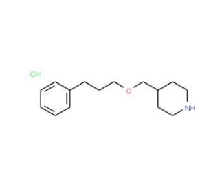 4-[(3-Phenylpropoxy)methyl]piperidine hydrochloride - chemical structure image