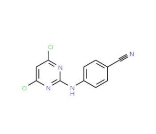 4-[(4,6-Dichloro-2-pyrimidinyl)amino]benzonitrile (CAS 329187-59-9) - chemical structure image