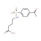 4-{[(4-acetylphenyl)sulfonyl]amino}butanoic acid - chemical structure image
