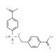 4-({[(4-acetylphenyl)sulfonyl]amino}methyl)benzoic acid - chemical structure image