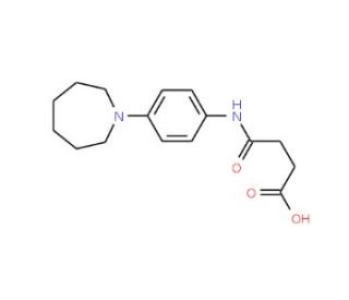 4-[(4-Azepan-1-ylphenyl)amino]-4-oxobutanoic acid - chemical structure image