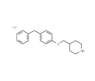 4-[(4-Benzylphenoxy)methyl]piperidine hydrochloride - chemical structure image