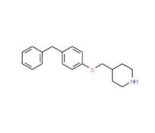 4-[(4-Benzylphenoxy)methyl]piperidine - chemical structure image