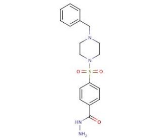 4-[(4-benzylpiperazin-1-yl)sulfonyl]benzohydrazide - chemical structure image