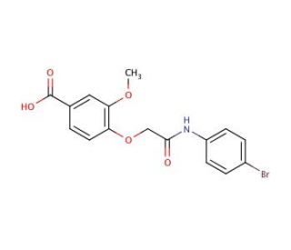 4-[(4-Bromo-phenylcarbamoyl)-methoxy]-3-methoxy-benzoic acid - chemical structure image
