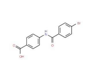 4-[(4-bromobenzene)amido]benzoic acid - chemical structure image