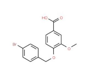 4-[(4-Bromobenzyl)oxy]-3-methoxybenzoic acid - chemical structure image