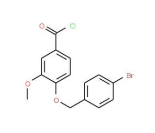 4-[(4-bromobenzyl)oxy]-3-methoxybenzoyl chloride - chemical structure image