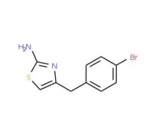 4-[(4-bromophenyl)methyl]-1,3-thiazol-2-amine - chemical structure image