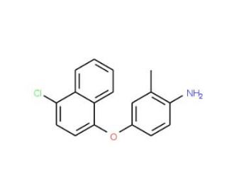 4-[(4-Chloro-1-naphthyl)oxy]-2-methylphenylamine - chemical structure image
