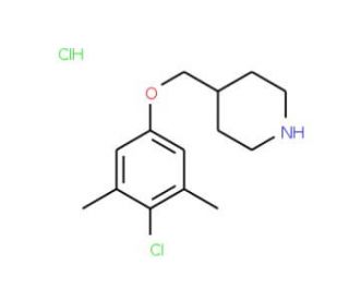 4-[(4-Chloro-3,5-dimethylphenoxy)methyl]piperidine hydrochloride - chemical structure image